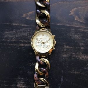 Michael Kors Tortoise/gold Shell  watch